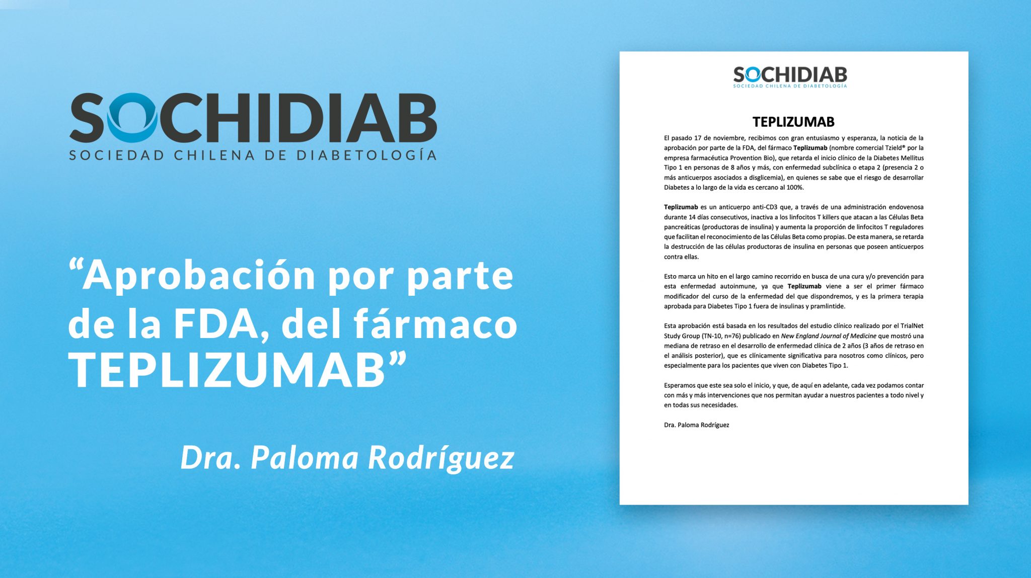 TEPLIZUMAB – SOCHIDIAB