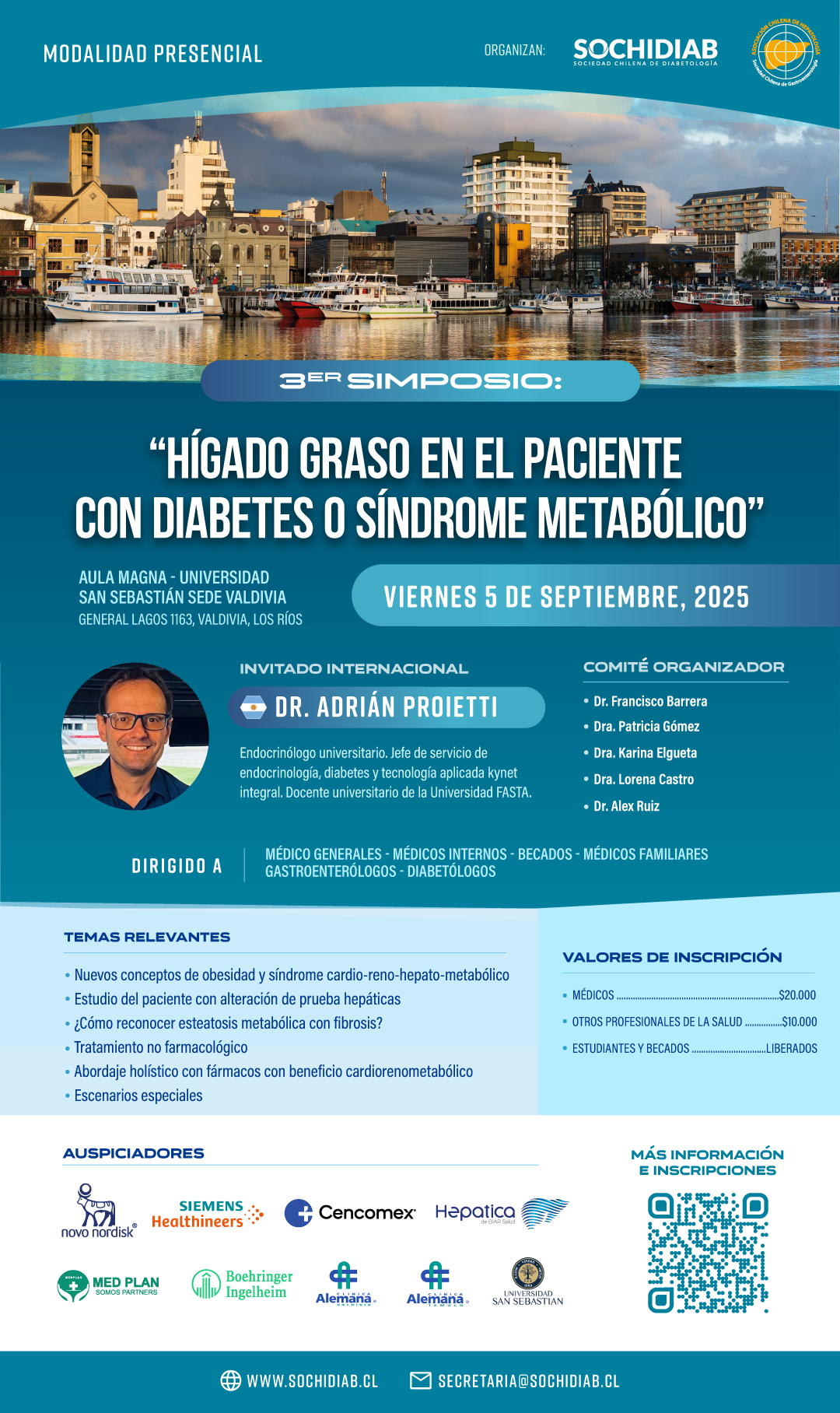 Afiche del 3° Simposio "Hígado graso en el paciente con diabeters o síndrome metabólico"