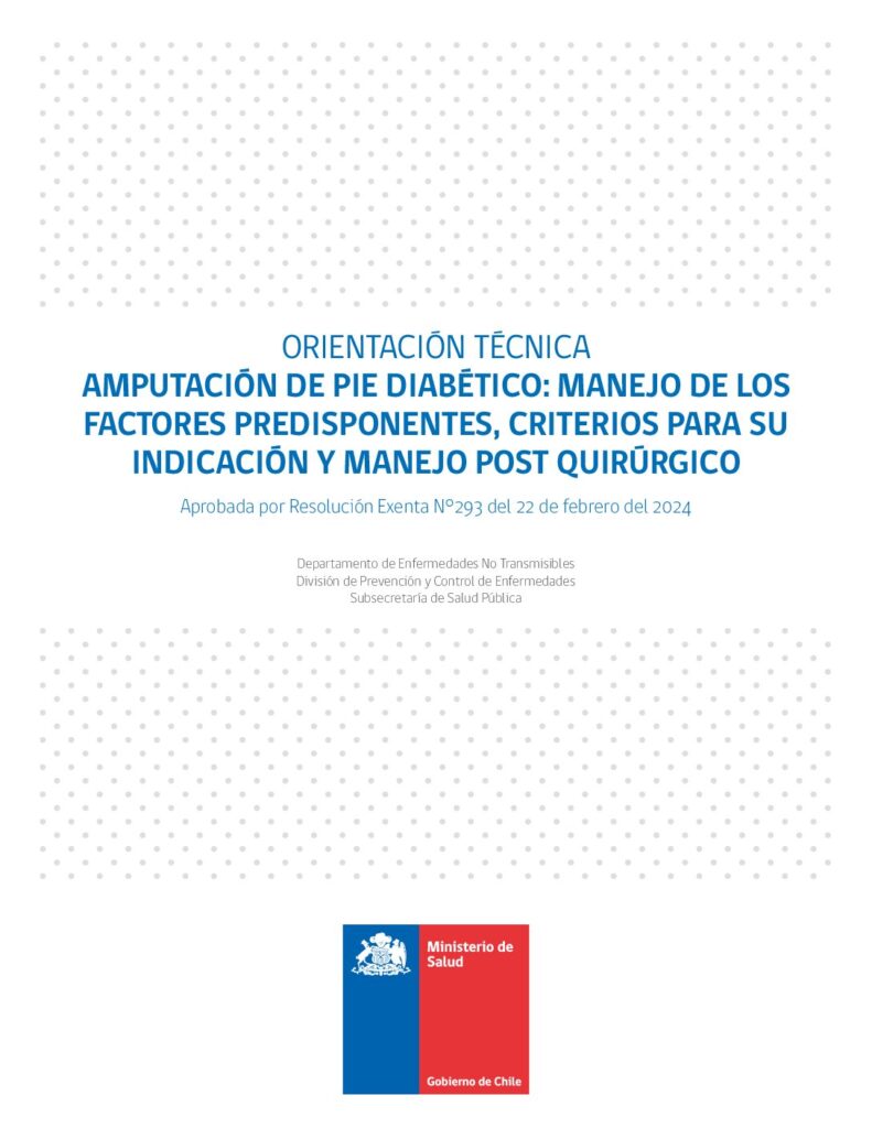 ORIENTACIÓN TÉCNICAAMPUTACIÓN DE PIE DIABÉTICO: MANEJO DE LOSFACTORES PREDISPONENTES